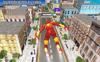 flying amazing iron spider superhero fighting