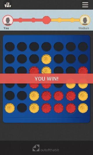 four in a row - classic games