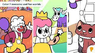 kids coloring world