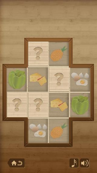 kids game  memory match food
