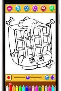 learn painting coloring for shopkins by fans
