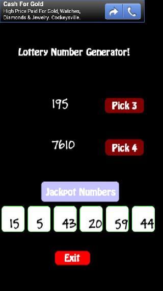 my lottery number generator