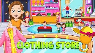 my town : stores. fashion dress up girls game