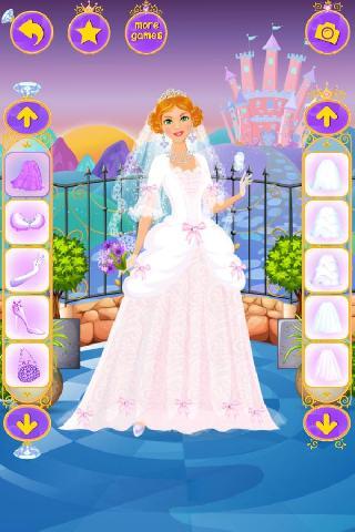 princess wedding dress up