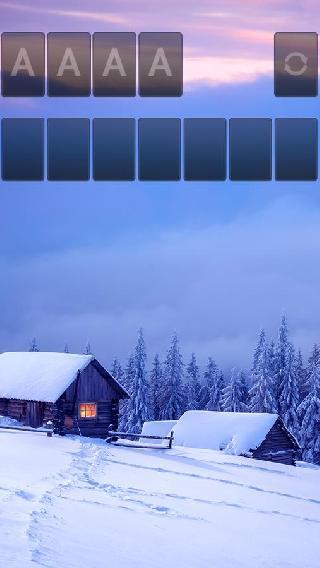 solitaire snowy village theme