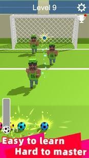 straight strike - 3d soccer shot game