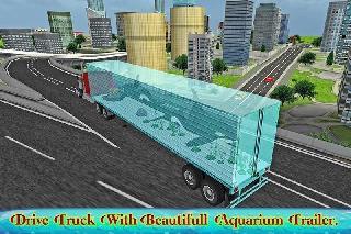 transport truck sea animals