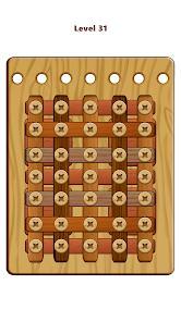 wood nuts and bolts puzzle