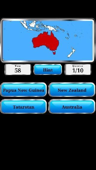 world geography: quiz game
