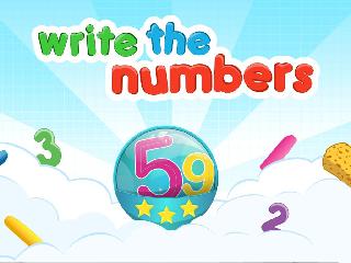 write numbers: tracing 123