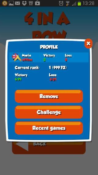 4 in a row multiplayer