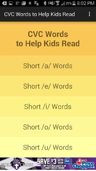 cvc words to help kids read