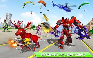 deer robot car game  robot transforming games