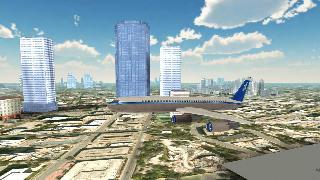 flight simulator city airplane