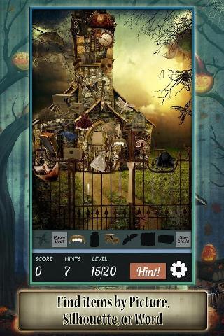 hidden object: halloween house