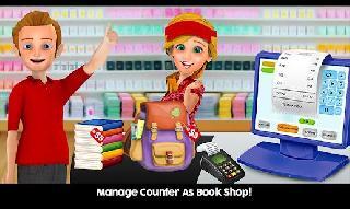 high school book store cashier - kids game
