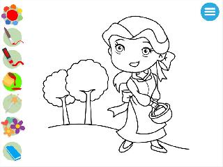 kids princess coloring book