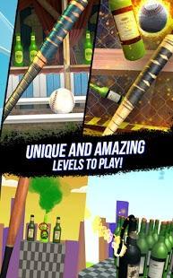 knockdown bottles smash: baseball hit and knock out 3