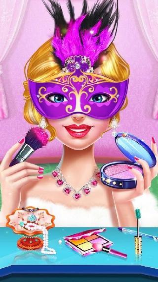 princess makeup - masked prom