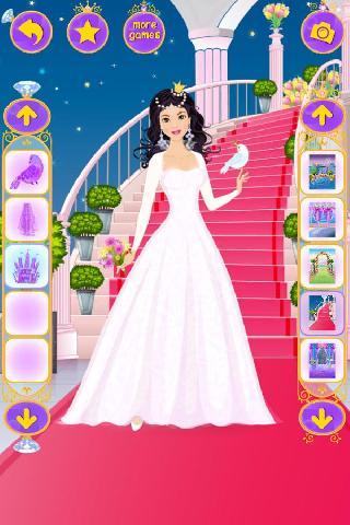 princess wedding dress up