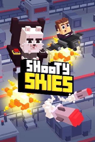 shooty skies - arcade flyer