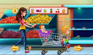shopping kids supermarket