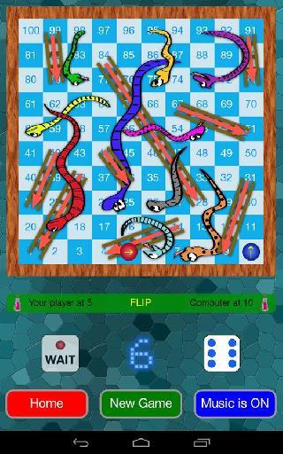 snakes and ladders game (ludo)