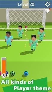 straight strike - 3d soccer shot game