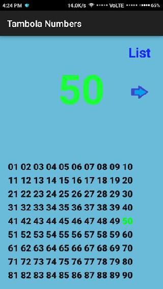 tambola numbers