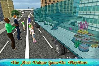 transport truck sea animals