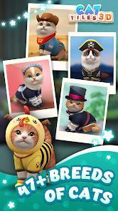 triple match - cat tiles 3d