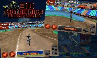 3d motor bike stunt mania