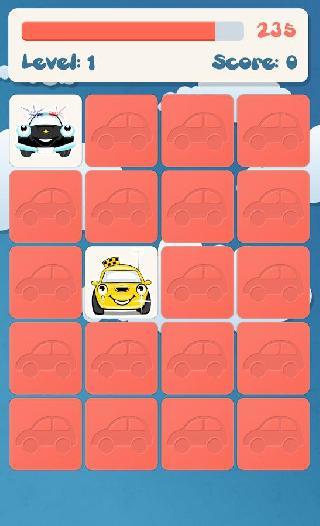 cars memory game for kids