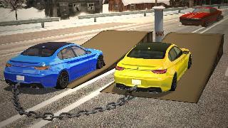 chained car racing games 3d