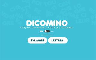 dicomino : syllabes ou lettres