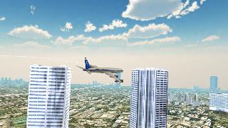 flight simulator city airplane
