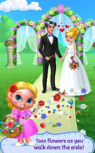 flower girl-crazy wedding day