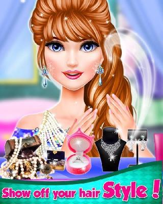 long hair princess wedding love story