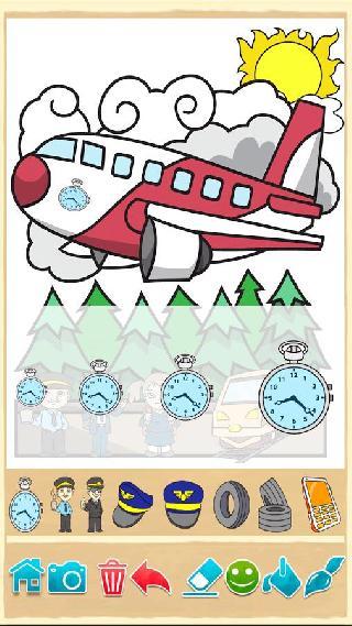 planes: painting game for kids