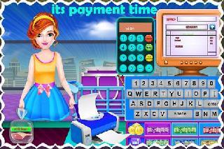 shopping mall cash register girl