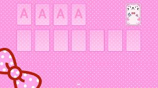 solitaire pink kitten theme