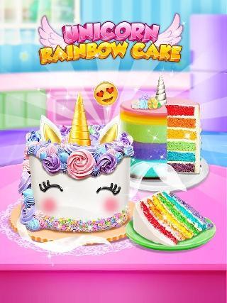 unicorn food - sweet rainbow cake desserts bakery