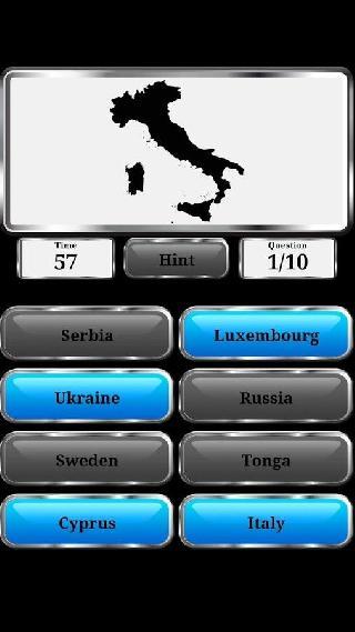 world geography: quiz game
