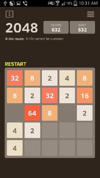 2048 number puzzle game