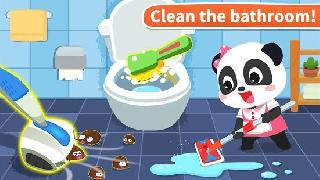 baby panda: house cleaning