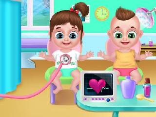 babysitter daycare games twin baby nursery care