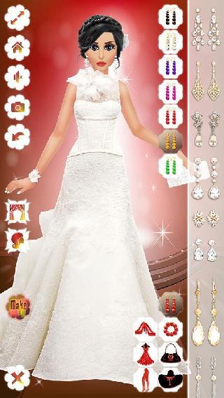 barbie bridal makeup and dress