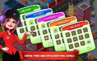 drive thru cash register - girl cashier