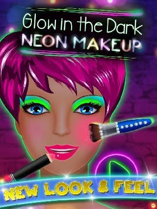 glow in the dark neon makeup