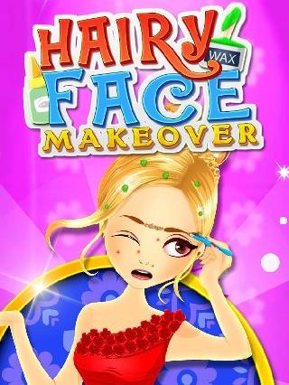 hairy face makeover salon